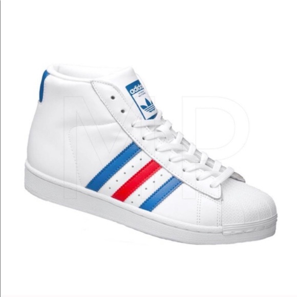 adidas pro model white red